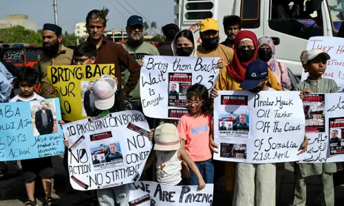 Safe return of seamen held by Somali pirates demanded Safe return of seamen held by Somali pirates demanded