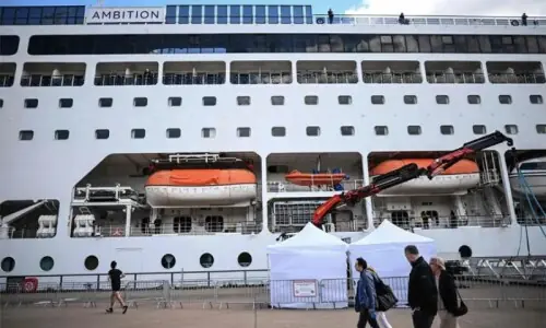 France locks down 1,700 on British ship after man dies
