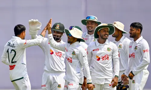 Bowlers, opener Joy put Bangladesh in command of second Test against Pakistan