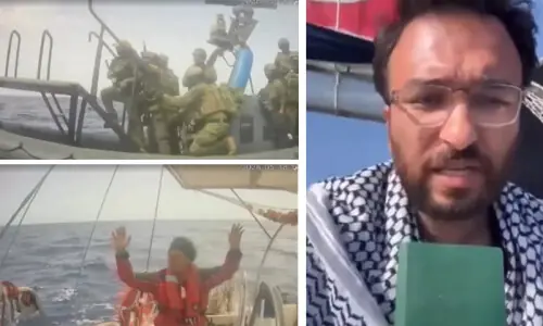 Edhi scion among Gaza-bound activists captured by Israel Edhi scion among Gaza-bound activists captured by Israel