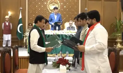 New KP ministers assigned portfolios New KP ministers assigned portfolios