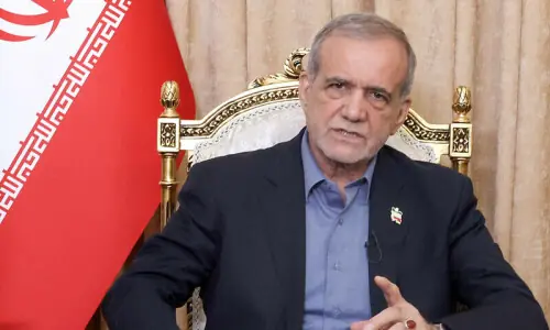 Iran president Pezeshkian says Tehran will not surrender to &lsquo;excessive&rsquo; US demands