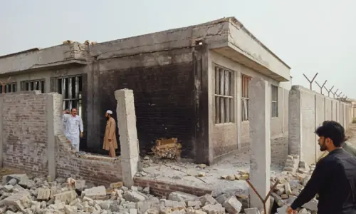 Militants blow up govt school, basic health unit in KP's Tank Militants blow up govt school, basic health unit in KP's Tank