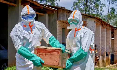 WHO chief says suspected Ebola deaths at 220 and 'epidemic is outpacing us'