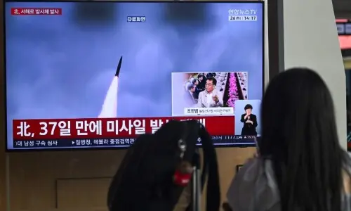 North Korea fired projectiles, including short-range ballistic missile, Seoul says