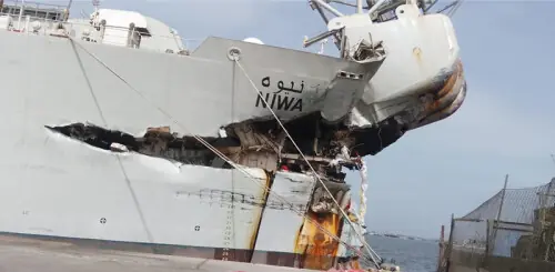 Probe ordered after two ships collide near Karachi port Probe ordered after two ships collide near Karachi port