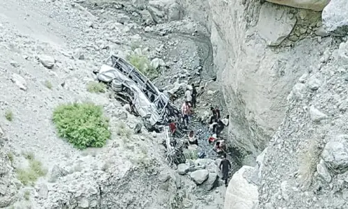 Seven missing after tourist jeep falls into ravine en route to GB&rsquo;s Fairy Meadows