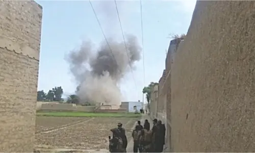 Terrorist hideouts destroyed in Lakki police operation