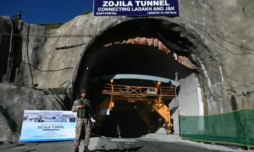 India nears completion of strategic Himalayan tunnel near China border India nears completion of strategic Himalayan tunnel near China border