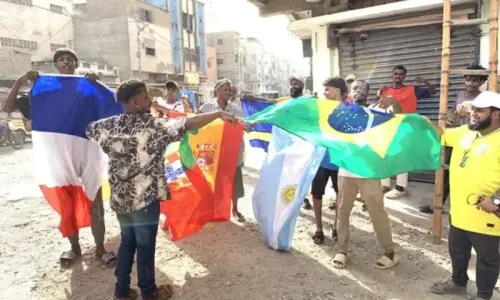 Its &lsquo;Brazil vs the rest&rsquo; as Lyari streets turn into fan battlegrounds