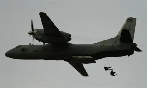Five dead after Indian Air Force transport plane crashes in remote northeast Five dead after Indian Air Force transport plane crashes in remote northeast