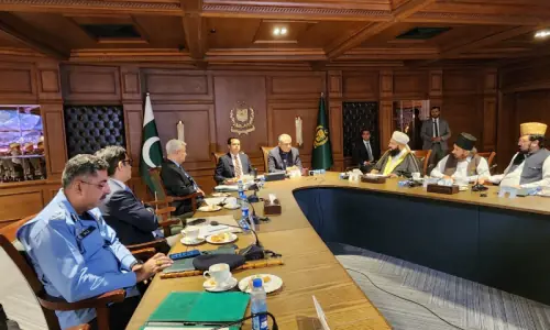 Naqvi vows crackdown on sectarian content online as Muharram Peace Committee meets in Islamabad Naqvi vows crackdown on sectarian content online as Muharram Peace Committee meets in Islamabad