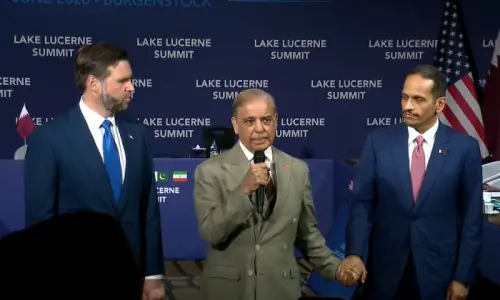 'Peace requires give and take': Vance, Shehbaz & Al Thani address summit opening ceremony ahead of US-Iran talks in Burgenstock