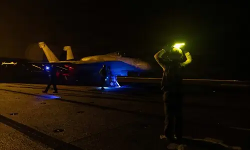 US launches airstrikes against Iran after drone attack on cargo vessel