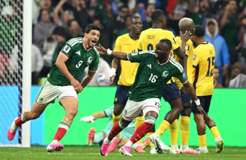Mexico end knockout hoodoo with win over Ecuador Mexico end knockout hoodoo with win over Ecuador
