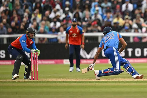 Rain has final say after India post 189-7 in first England T20 Rain has final say after India post 189-7 in first England T20