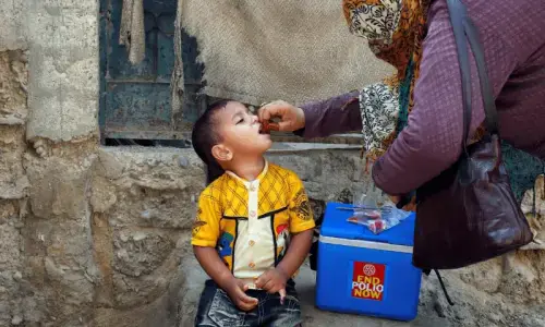 Over 2.5m children to be vaccinated against polio in Karachi Over 2.5m children to be vaccinated against polio in Karachi