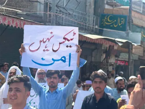 Traders, political parties rally against imposition of taxes in Malakand Traders, political parties rally against imposition of taxes in Malakand