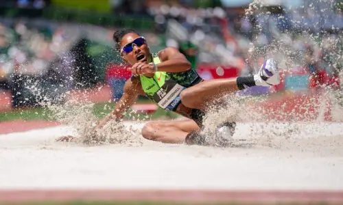 Jefferson-Wooden holds off Richardson for Eugene 100m win Jefferson-Wooden holds off Richardson for Eugene 100m win