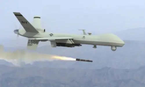 KP's Hassankhel residents protest drone strikes KP's Hassankhel residents protest drone strikes