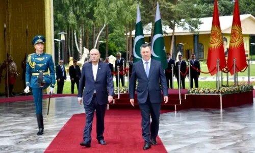 Pakistan, Kyrgyzstan reaffirm commitment to boosting bilateral ties, stress importance of deepening trade Pakistan, Kyrgyzstan reaffirm commitment to boosting bilateral ties, stress importance of deepening trade