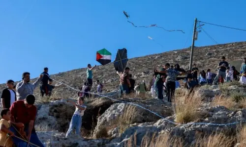 'Our land, our sky:' West Bank Palestinians fly kites in defiance of Israeli settlers 'Our land, our sky:' West Bank Palestinians fly kites in defiance of Israeli settlers