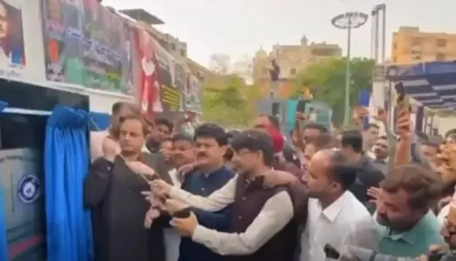 Karachi mayor opens pumping station 35 years after its establishment Karachi mayor opens pumping station 35 years after its establishment