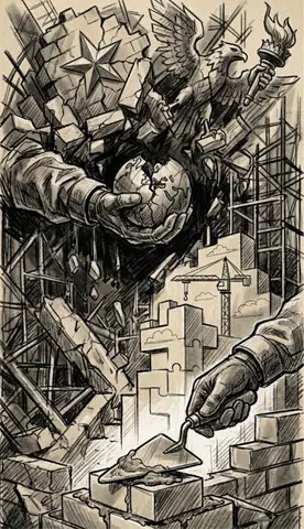 America destroys and China builds