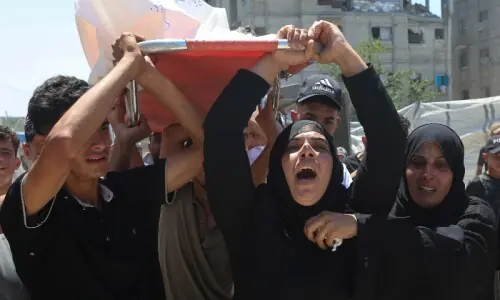 Senior police officer among 10 killed by Israeli fire in Gaza