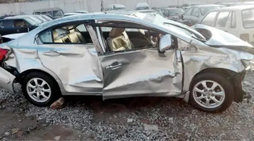 Four killed, nine injured as two cars collide in Wadh Four killed, nine injured as two cars collide in Wadh
