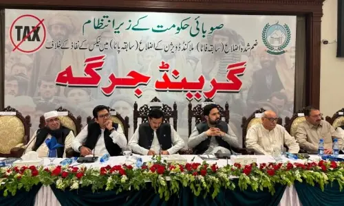 Jirga warns Centre of peaceful protests over ex-Fata, Malakand taxes