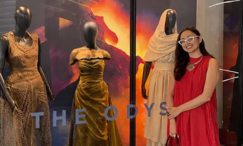 Pakistani artist Misha Japanwala helped make Lupita Nyong'o's costumes for The Odyssey
