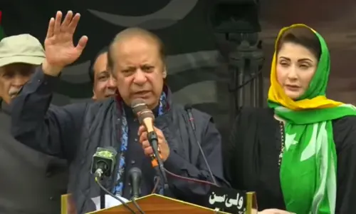 PML-N supremo Nawaz kicks off party's election campaign in AJK PML-N supremo Nawaz kicks off party's election campaign in AJK