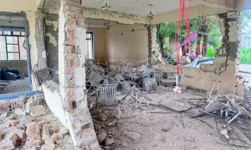School blown up in KP's Mamund School blown up in KP's Mamund