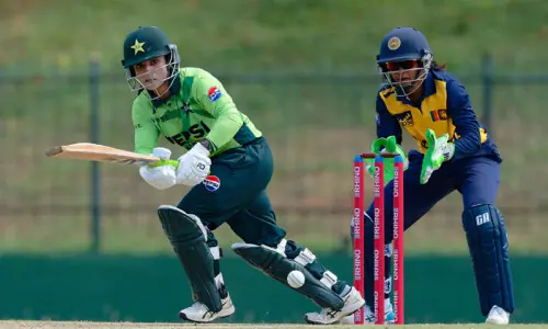 Sidra’s effort goes in vain as ton-up SL duo help hosts level series Sidra’s effort goes in vain as ton-up SL duo help hosts level series