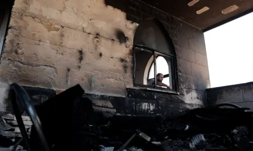 Israeli settlers torch 2 mosques in West Bank: Palestinian officials Israeli settlers torch 2 mosques in West Bank: Palestinian officials