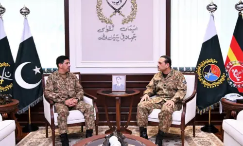 Newly appointed CNSC Aamer Raza meets CDF Asim Munir in Rawalpindi: ISPR