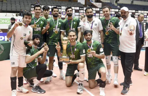 Pakistan down Bangladesh to clinch CAVA volleyball title in style Pakistan down Bangladesh to clinch CAVA volleyball title in style