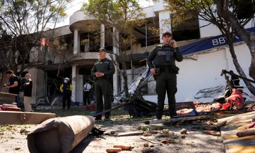 11 injured in Colombia bombing days before presidential inauguration 11 injured in Colombia bombing days before presidential inauguration