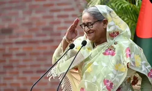 Ex-Bangladesh PM Hasina says fear won’t stop her from going home Ex-Bangladesh PM Hasina says fear won’t stop her from going home