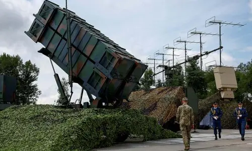 What is the Patriot missile system and why are supplies depleted worldwide?