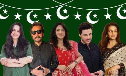 Stars celebrate Independence Day with flags, families and prayers for Pakistan