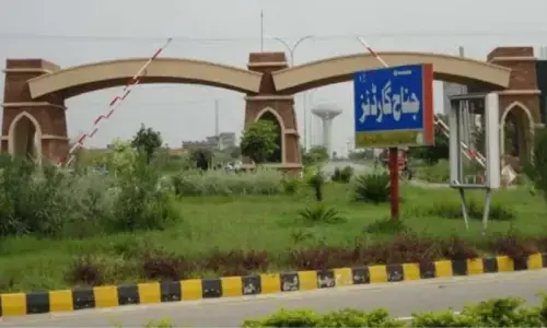 Jinnah Garden accused of violating layout plan, eating up amenity land Jinnah Garden accused of violating layout plan, eating up amenity land