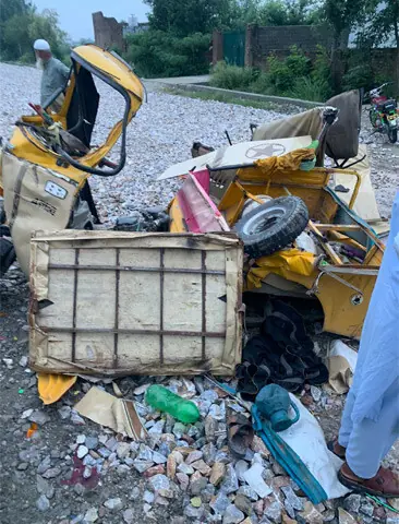 Four killed in Swabi rickshaw-truck collision