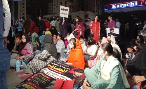 3 weeks on, nightly protests over Mir Raza’s murder continue in Karachi 3 weeks on, nightly protests over Mir Raza’s murder continue in Karachi