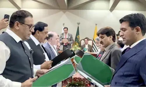 Eight AJK ministers allocated portfolios Eight AJK ministers allocated portfolios
