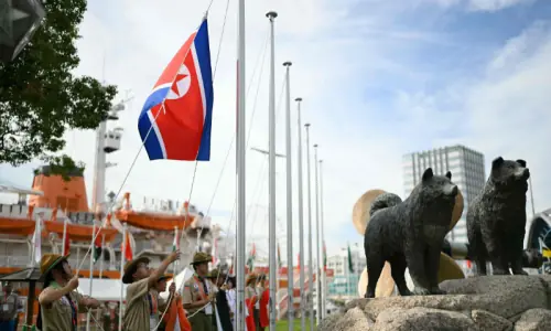 Bungling Asian Games chiefs play North Korean anthem for South Bungling Asian Games chiefs play North Korean anthem for South
