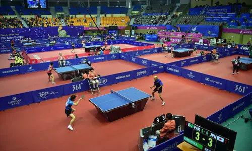 Pakistan's table tennis teams face humbling opening to Asian Games Pakistan's table tennis teams face humbling opening to Asian Games
