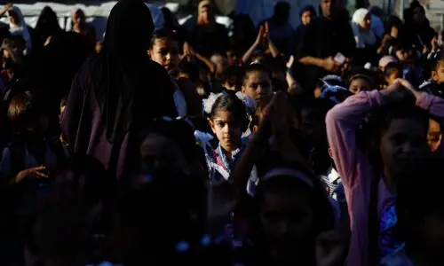 Palestinian students return to in-person schooling for first time in three years