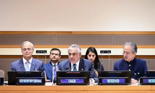 At ECO meeting, Dar voices concern over regional, Middle East security situation At ECO meeting, Dar voices concern over regional, Middle East security situation